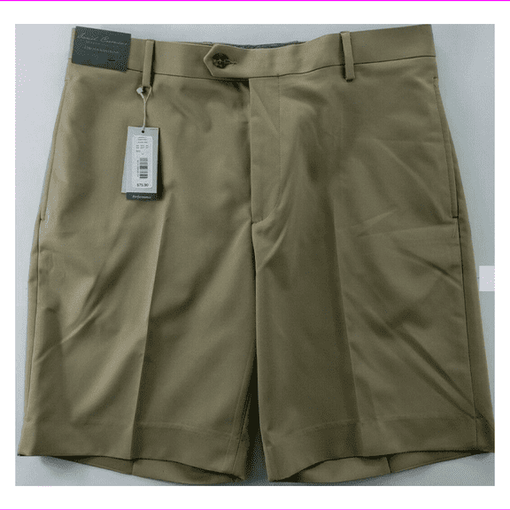 DANIEL CREMIEUX SIGNATURE PERFORMANCE SHORTS,KHAKI,Sz40