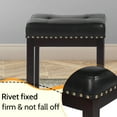 thumbnail image 4 of PayLessHere Stylish 29" PU+ Solid Wood Bar High Chair Set of Two, 4 of 8