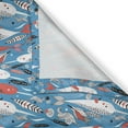 thumbnail image 6 of Ambesonne Narwhal Valance & Curtain, Underwater Life Pattern, 55"x45", Multicolor, 6 of 6