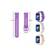 thumbnail image 3 of 3 Piezas Correa Para Huawei Band 8 De Silicón Premium Blanco + rosa claro + morado, 3 of 3