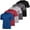 Set 2, variant on Real Essentials 5 Pack: Men’s V-Neck Dry-Fit Moisture Wicking Active Athletic Tech Performance T-Shirt