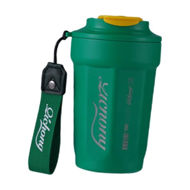 Botella de agua potable, taza portátil, taza reutilizable, guardería, mujeres, hombres, verde