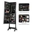 thumbnail image 4 of Gymax 4 Tilting Position Jewelry Organizer Vanity Box w/ Full Length Mirror Black, 4 of 6