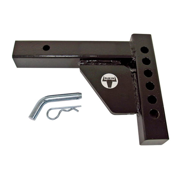 Blue Ox BXW4001 SwayPro Weight Distribution Shank for 2" Receivers - 7-Hole Adjustment x 12", 15,000 lbs. GTW/1,500 lbs. TW