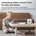 thumbnail image 3 of 60-Minute Visual Timer with Night Light, Countdown Timer,Pomodoro Timer with Rainbow Pattern for Kids and Adults White-XinHan, 3 of 5