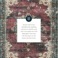 thumbnail image 6 of Linon Home Décor Washable Bryant Area Rug or Runner Collection, Ivory and Burgundy, 5' x 7', 6 of 12