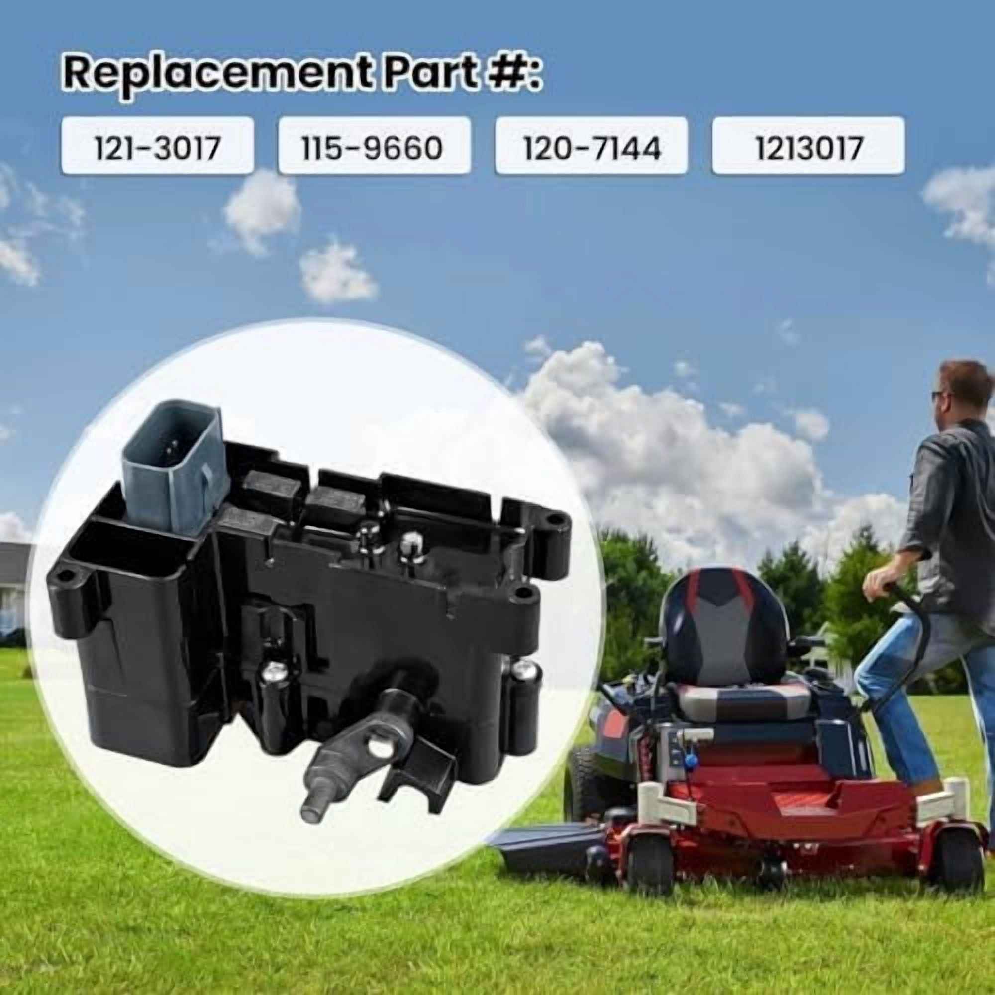 121-3017 Brake Control Module Compatible with 2012-2014 Toro TimeCutter and Exmark Quest E S Lawn Mowers, Replacement Part Numbers: 115-9660, 120-7144, 1159660, 1207144$$Tools