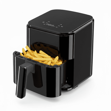 Atilioo 3 Qt Air fryer, Compact Digital Touchscreen Small Air Cooker with Timer, Non-Stick & Dishwasher Safe, Black