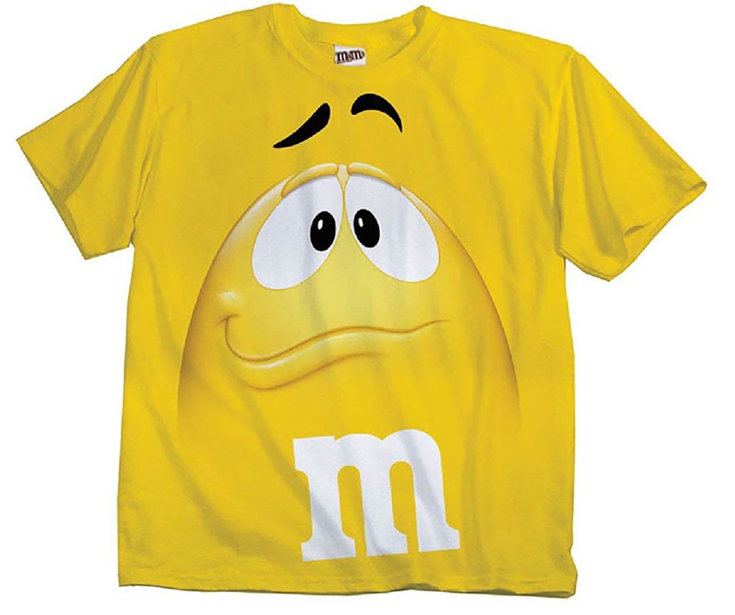 Футболка m m's. Желтая футболка m&MS. Футболка детская желтая m&m. Футболка с принтом смайлики.