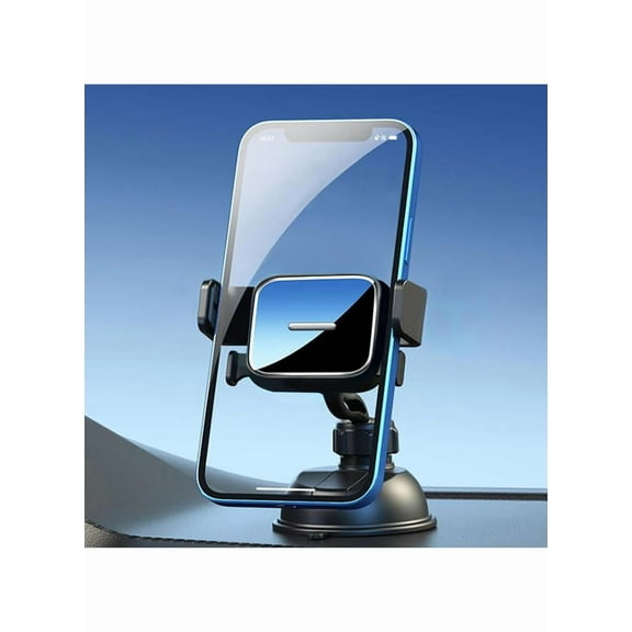 Car Suction Cup Phone Holder Upgrade One-Key Locking Universal Car Phone Holder Mount 360-Degree Rotation and Free Adjustment Fit for All Phones iPhone Samsung（Suction Cup）