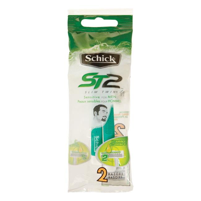 Schick 9315268 ST2 Disposable Double Blade Razors - Pack of 2