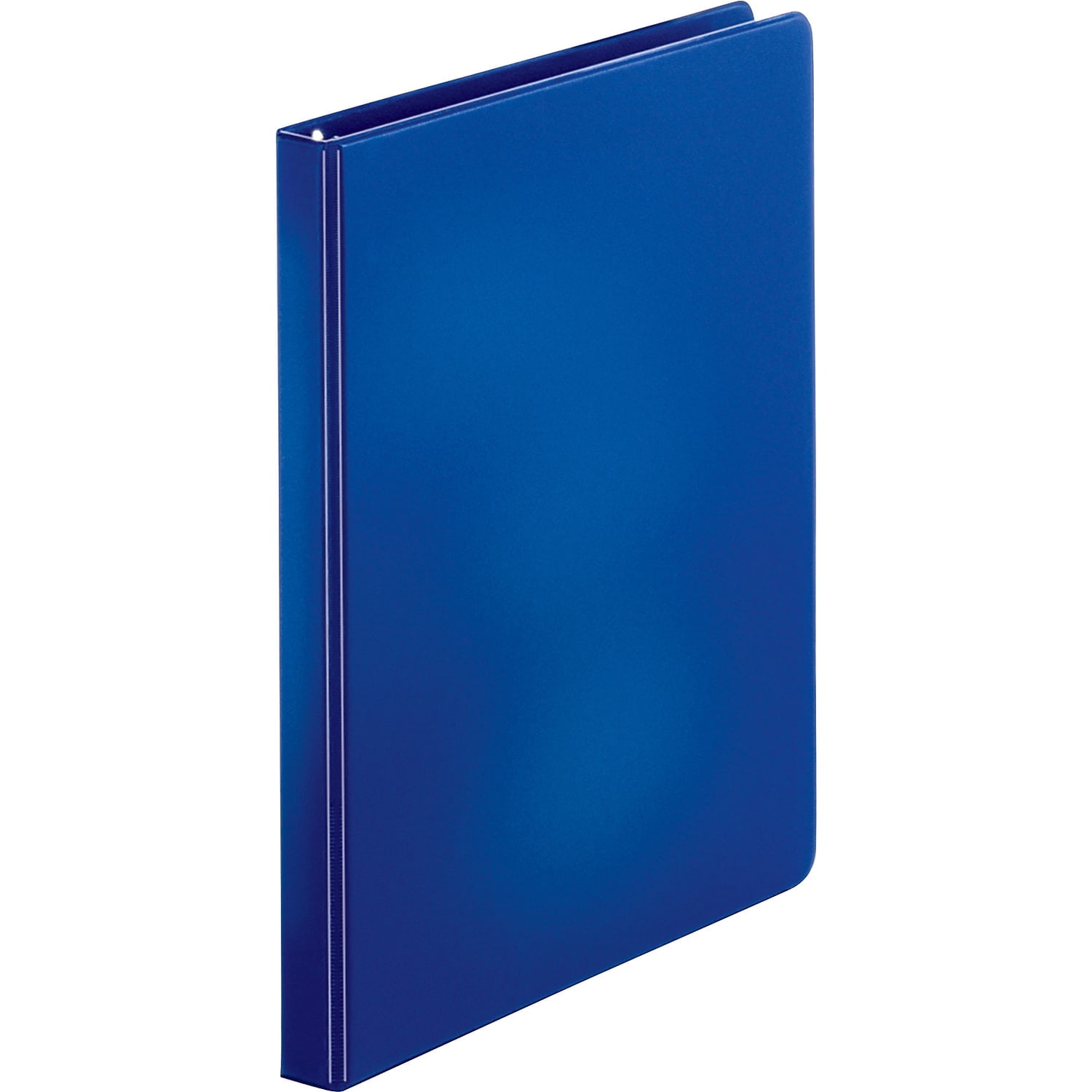 Business Source Round Ring Binder w/ Pockets 1/2" Dark Blue 28525