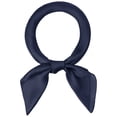 thumbnail image 1 of Bufandas de mujer de 70 cm, pañuelo cuadrado puro de Color liso liso, pañuelo para el cuello, pañuelo para el cuello Azul marino 70x70cm/27.56x27.56(LxW), 1 of 5