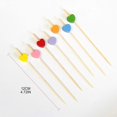 thumbnail image 2 of 100PCS Food Pick Dessert Buffet Fruit Salad Fork Muffin Vegetable Stick Cocktail Toothpicks Heart Shaped Wood Material, 2 of 4
