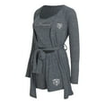 thumbnail image 2 of Women's Concepts Sport  Heather Navy Chicago Bears Rigor Tank, Short & Robe Set, 2 of 5