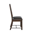 thumbnail image 3 of Flint Dining Side Chair Set of 2- Fabric- Dark Brown Mahogany- 19 Inch, 3 of 6