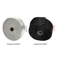 thumbnail image 6 of BIBABLYKE 2"x16ft Exhaust Heat Wrap Roll for Car Motorcycle Fiberglass Heat Shields Tape Heat Exhaust Thermal Wrap, 6 of 8