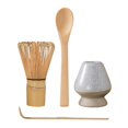 thumbnail image 2 of Ceremonial japonés Matcha Juego completo de té para salón de té Apariencia elegante Cuchara de Matcha Durable para salón de té, de patrón blanco Macarena Soporte para batidor Matcha, 2 of 8