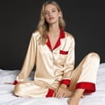 thumbnail image 6 of Family Christmas Pajamas Matching Sets Silk Casual Matching Set for Family, 6 of 8