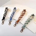 thumbnail image 4 of 2 pieces (Brown) keychain bracelet lanyard women short lanyard boho lanyard, 4 of 4