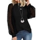 thumbnail image 1 of Women's long-sleeved shirt top, belted dress, fashionable round neck clothing brown XXL, 1 of 4