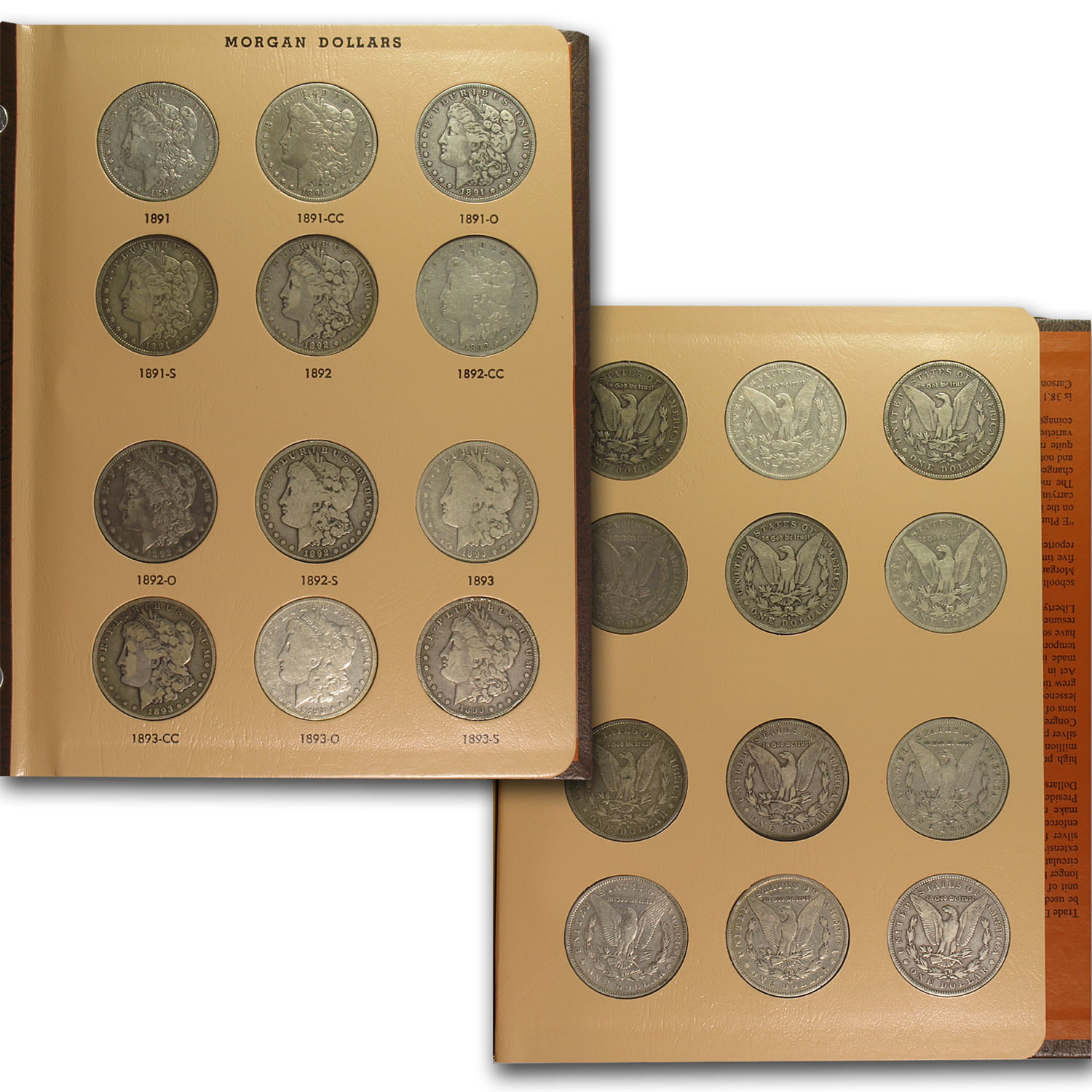  Dansco US Morgan Dollar Coin Album 1891 - 1921 #7179 : Dansco:  Toys & Games