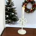 thumbnail image 5 of dajkiuy Bow Taper Candle Holders, Christmas Candlestick Holders, Xmas Candle Holder Vintage Decorative for Table Centerpiece Decor Holiday Housewarming Gifts, 5 of 7