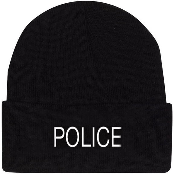 Rothco Black POLICE Acrylic Watch Cap - 5443