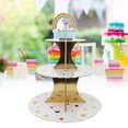 thumbnail image 6 of 3 Tier Disposable Dessert Cupcake Display Tower Holder For Baby Showers Weddings Birthdays, 6 of 8