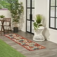 thumbnail image 4 of Nourison Aloha Indoor/Outdoor Red Multicolor 2' x 6' Area Rug (2x6), 4 of 8