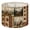 Color 2, variant on Rustic Linen Drum Lamp Shades Rustic Forest Wildlife Deer Maple Leaves Cabin Geometric 13" x 13" x 10" Lampshade for Table Lamps Floor Lamps Lamp Shade Replacement Easy Assembly Required