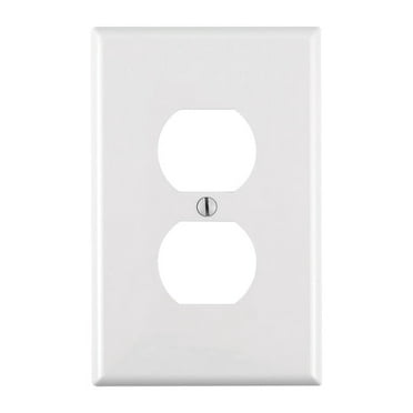 Leviton Midway White 1 gang Nylon Duplex Outlet Wall Plate 1 pk (Pack of 20)