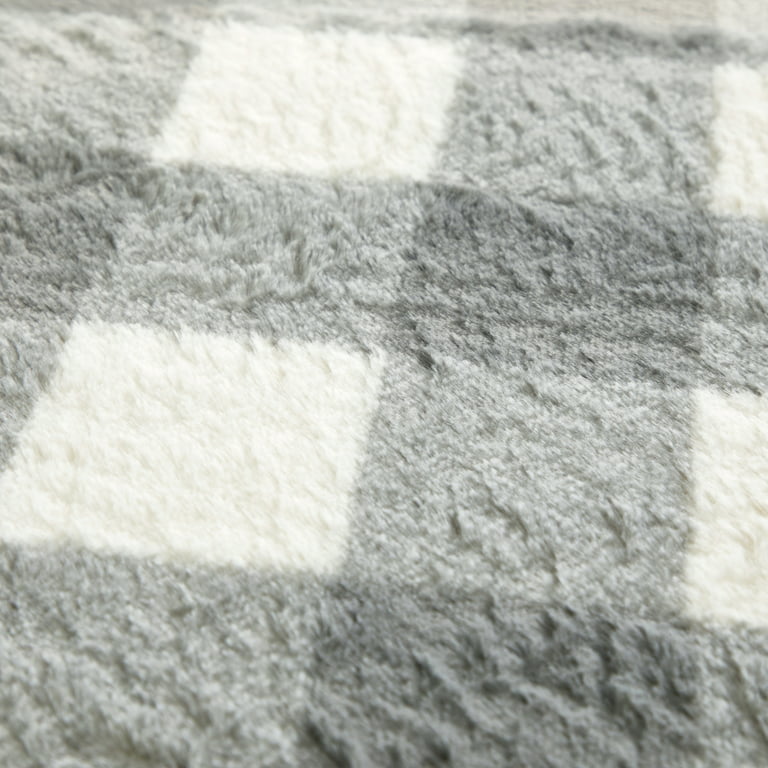 Black & White Buffalo Check Personalized Doormat 18x27