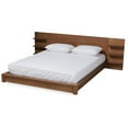 thumbnail image 2 of Baxton Studio Elina Contemporary/Modern Engineered Wood Storage Platform Bed, King, Walnut Brown, 2 of 9