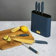 thumbnail image 3 of Thyme & Table 7-Piece Slim Block Knife Set with Gold Blades and Blue Block, 3 of 5