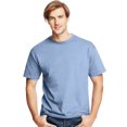 thumbnail image 1 of Hanes Mens ComfortSoft 4-Pack Crewneck T-Shirts, S, Light Blue, 1 of 7
