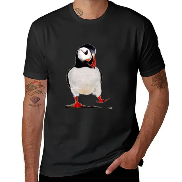 Camiseta Puffin Camiseta de manga corta vintage tallas grandes Camisetas de hombre