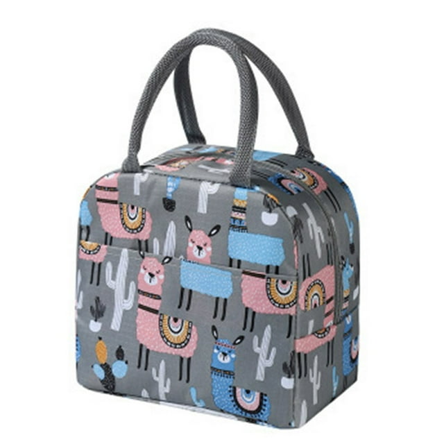Insulated Lunch Bag, Usavan Thermal Portable Cold Picnic Carry Case, Compact Bento Box Food Drink Container for Adults Work