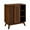 Dark Walnut, variant on GZXS Mid-Century Accent Cabinet with 2 Sliding Rattan Doors, 31.5" Wooden Sideboard with Open Storage, Adjustable Shelves and Solid Wood Feet for Living Room, Entryway, Dining Room (Dark Walnut)