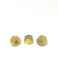 thumbnail image 4 of (25) 1/4-20 Brass Nylon Insert Lock Nuts Locking Hex Nuts 1/4-20 Solid Brass, 4 of 4