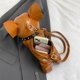 thumbnail image 2 of Bolso Hombro para Hombres Mujeres Bulldog Forma Crossbody Bag Viajar (caqui), 2 of 9