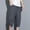 Gray, variant on WWV Mens 3/4 Pants Cropped Pants Men Pocket Drawstring Elastic Waist Trousers Solid Color Casual Relaxed Fit Vacation Pants Army Green L
