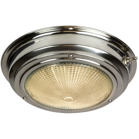 Luz de domo de acero inoxidable Sea-Dog - Lente de 5"