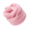 thumbnail image 3 of Handmade 10g Pink Wool Materials Roving Fibre For Felting Crafting Doll Making Pink 1, 3 of 5