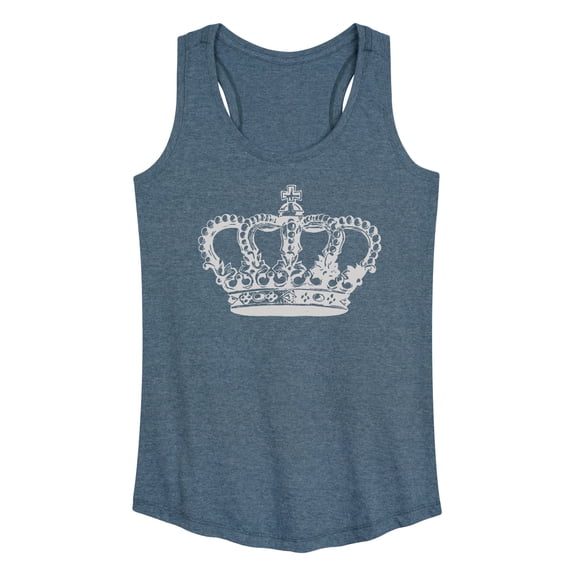 Instant Message - Antique Crown - Women's Racerback Tank Top