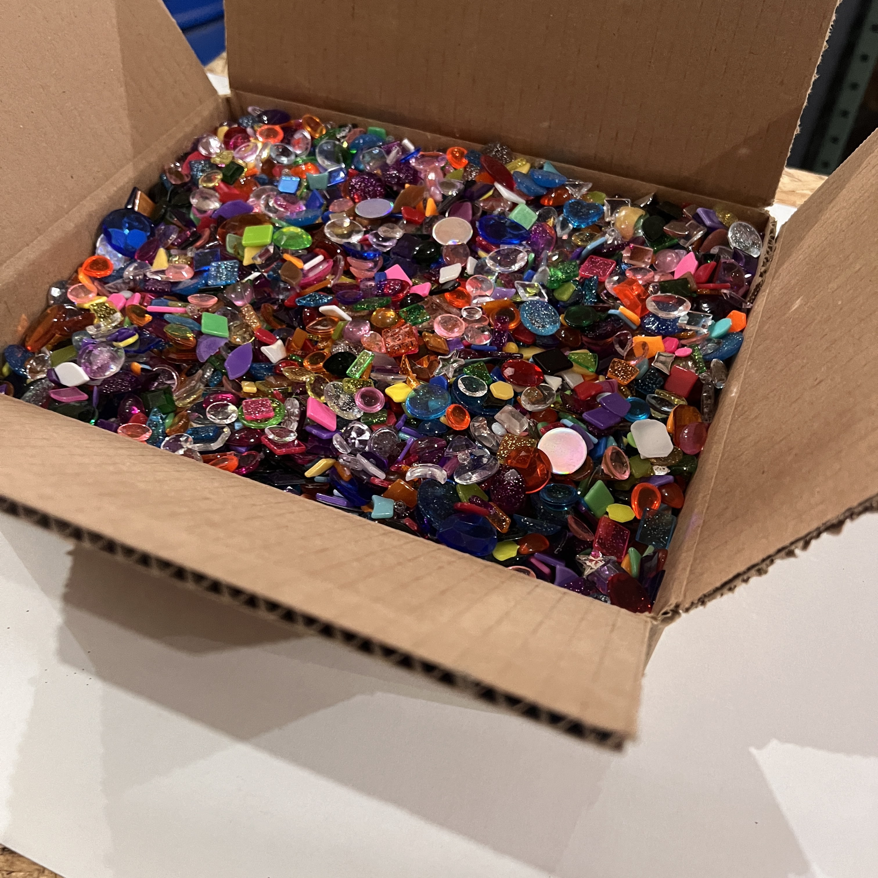 Gems Jewels Rhinestones 5lbs+ ( 16 cups) Made in USA