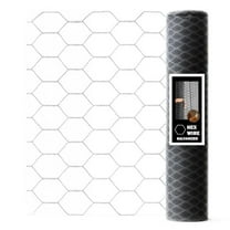 Hex Chicken Wire Fence Roll 3ft x 10 1/2" HEX Galvanized Garden Mesh Fence