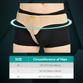 thumbnail image 2 of Tenbon Brand Inguinal Hernia Belt Truss, Left or Right Side Support with Compression Pads, Size: XL, 2 of 7