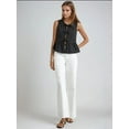 thumbnail image 2 of Striped Crew Neck Sleeveless Blouse, 2 of 5