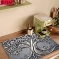 thumbnail image 4 of 2D flat 1 kitchen stove cover, simple and artistic pattern design, Nordic-style kitchen mat, coffee machine mat, operation counter decoration, the first choice for kitchen gifts. The size is 28.3x20., 4 of 11